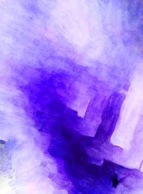 Soyut suluboya sanat eserleri. Fırça boyalı dijital resim. Renkli yaratıcı suluboya çizimi.