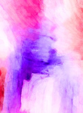 Soyut suluboya sanat eserleri. Fırça boyalı dijital resim. Renkli yaratıcı suluboya çizimi.