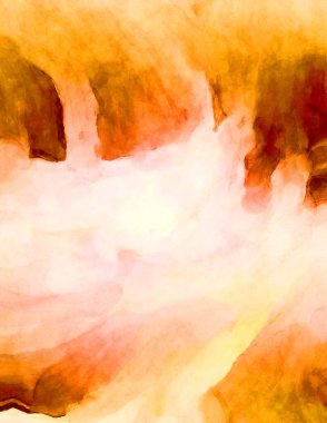 Soyut suluboya sanat eserleri. Fırça boyalı dijital resim. Renkli yaratıcı suluboya çizimi.