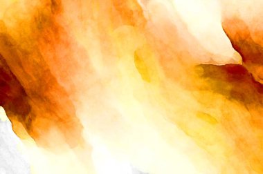 Soyut suluboya sanat eserleri. Fırça boyalı dijital resim. Renkli yaratıcı suluboya çizimi.