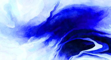 Soyut suluboya sanat eserleri. Fırça boyalı dijital resim. Renkli yaratıcı suluboya çizimi.