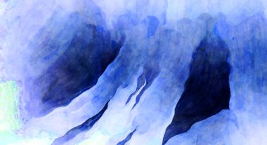 Soyut suluboya sanat eserleri. Fırça boyalı dijital resim. Renkli yaratıcı suluboya çizimi.