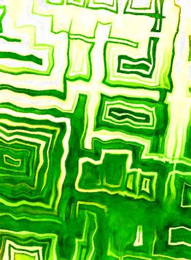 Soyut suluboya sanat eserleri. Fırça boyalı dijital resim. Renkli yaratıcı suluboya çizimi.