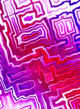 Soyut suluboya sanat eserleri. Fırça boyalı dijital resim. Renkli yaratıcı suluboya çizimi.