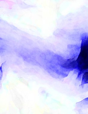 Soyut suluboya sanat eserleri. Fırça boyalı dijital resim. Renkli yaratıcı suluboya çizimi.