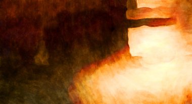 Soyut suluboya sanat eserleri. Fırça boyalı dijital resim. Renkli yaratıcı suluboya çizimi.