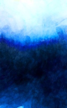 Soyut suluboya sanat eserleri. Fırça boyalı dijital resim. Renkli yaratıcı suluboya çizimi.