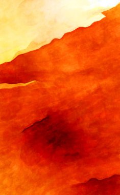 Soyut suluboya sanat eserleri. Fırça boyalı dijital resim. Renkli yaratıcı suluboya çizimi.