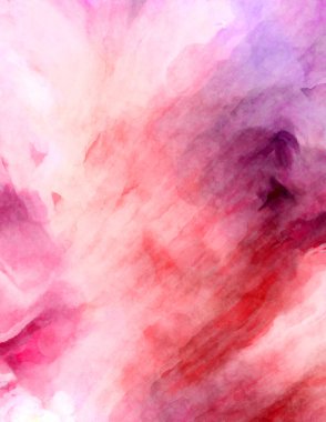 Soyut suluboya sanat eserleri. Fırça boyalı dijital resim. Renkli yaratıcı suluboya çizimi.