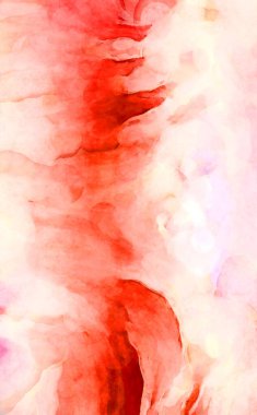 Soyut suluboya sanat eserleri. Fırça boyalı dijital resim. Renkli yaratıcı suluboya çizimi.