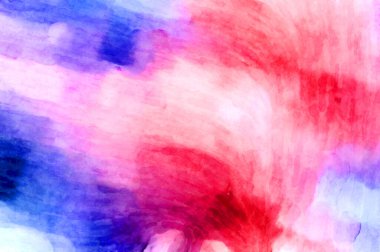 Soyut suluboya sanat eserleri. Fırça boyalı dijital resim. Renkli yaratıcı suluboya çizimi.