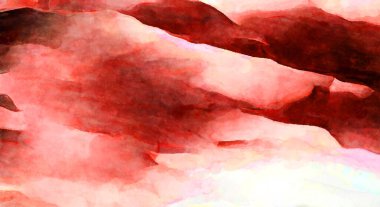 Soyut suluboya sanat eserleri. Fırça boyalı dijital resim. Renkli yaratıcı suluboya çizimi.