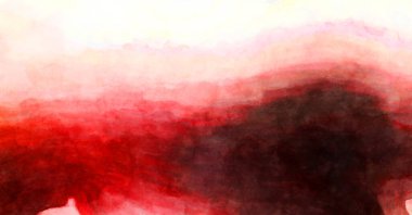 Soyut suluboya sanat eserleri. Fırça boyalı dijital resim. Renkli yaratıcı suluboya çizimi.