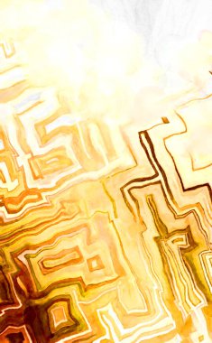 Soyut suluboya sanat eserleri. Fırça boyalı dijital resim. Renkli yaratıcı suluboya çizimi.