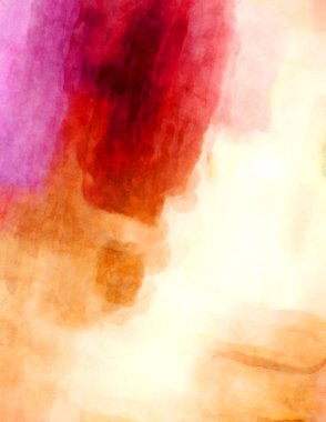 Soyut suluboya sanat eserleri. Fırça boyalı dijital resim. Renkli yaratıcı suluboya çizimi.