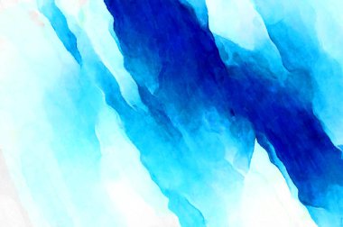 Soyut suluboya sanat eserleri. Fırça boyalı dijital resim. Renkli yaratıcı suluboya çizimi.