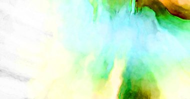 Soyut suluboya sanat eserleri. Fırça boyalı dijital resim. Renkli yaratıcı suluboya çizimi.