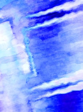 Soyut suluboya sanat eserleri. Fırça boyalı dijital resim. Renkli yaratıcı suluboya çizimi.