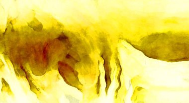 Soyut suluboya sanat eserleri. Fırça boyalı dijital resim. Renkli yaratıcı suluboya çizimi.