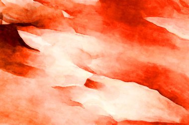 Soyut suluboya sanat eserleri. Fırça boyalı dijital resim. Renkli yaratıcı suluboya çizimi.