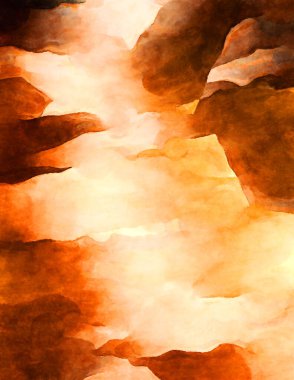 Soyut suluboya sanat eserleri. Fırça boyalı dijital resim. Renkli yaratıcı suluboya çizimi.