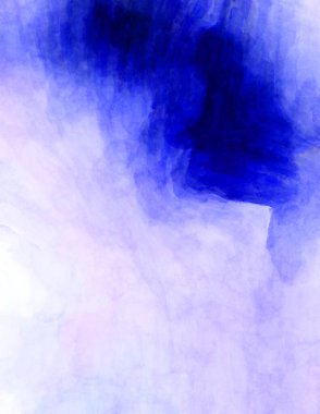 Soyut suluboya sanat eserleri. Fırça boyalı dijital resim. Renkli yaratıcı suluboya çizimi.