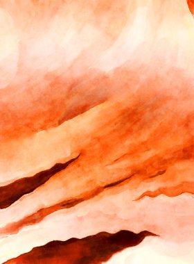 Soyut suluboya sanat eserleri. Fırça boyalı dijital resim. Renkli yaratıcı suluboya çizimi.