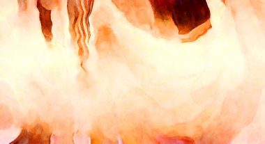 Soyut suluboya sanat eserleri. Fırça boyalı dijital resim. Renkli yaratıcı suluboya çizimi.