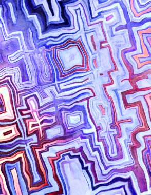 Soyut suluboya sanat eserleri. Fırça boyalı dijital resim. Renkli yaratıcı suluboya çizimi.