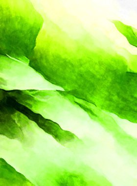 Soyut suluboya sanat eserleri. Fırça boyalı dijital resim. Renkli yaratıcı suluboya çizimi.