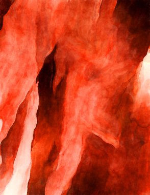 Soyut suluboya sanat eserleri. Fırça boyalı dijital resim. Renkli yaratıcı suluboya çizimi.