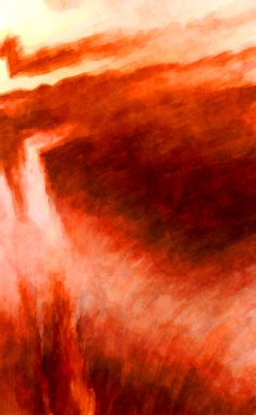 Soyut suluboya sanat eserleri. Fırça boyalı dijital resim. Renkli yaratıcı suluboya çizimi.