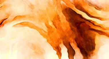 Soyut suluboya sanat eserleri. Fırça boyalı dijital resim. Renkli yaratıcı suluboya çizimi.