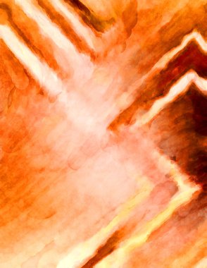 Soyut suluboya sanat eserleri. Fırça boyalı dijital resim. Renkli yaratıcı suluboya çizimi.