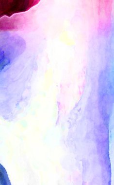 Soyut suluboya sanat eserleri. Fırça boyalı dijital resim. Renkli yaratıcı suluboya çizimi.