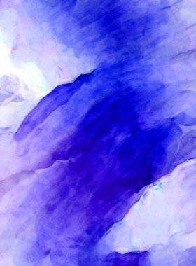 Soyut suluboya sanat eserleri. Fırça boyalı dijital resim. Renkli yaratıcı suluboya çizimi.