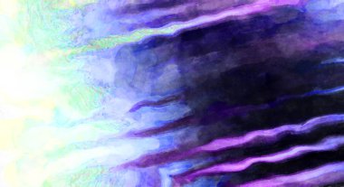 Soyut suluboya sanat eserleri. Fırça boyalı dijital resim. Renkli yaratıcı suluboya çizimi.