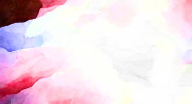 Soyut suluboya sanat eserleri. Fırça boyalı dijital resim. Renkli yaratıcı suluboya çizimi.