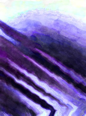 Soyut suluboya sanat eserleri. Fırça boyalı dijital resim. Renkli yaratıcı suluboya çizimi.