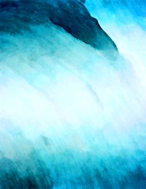 Soyut suluboya sanat eserleri. Fırça boyalı dijital resim. Renkli yaratıcı suluboya çizimi.