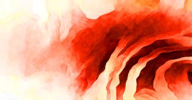 Soyut suluboya sanat eserleri. Fırça boyalı dijital resim. Renkli yaratıcı suluboya çizimi.