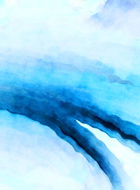 Soyut suluboya sanat eserleri. Fırça boyalı dijital resim. Renkli yaratıcı suluboya çizimi.