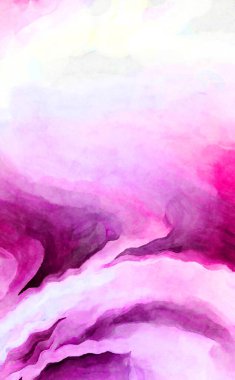 Soyut suluboya sanat eserleri. Fırça boyalı dijital resim. Renkli yaratıcı suluboya çizimi.