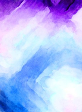 Soyut suluboya sanat eserleri. Fırça boyalı dijital resim. Renkli yaratıcı suluboya çizimi.