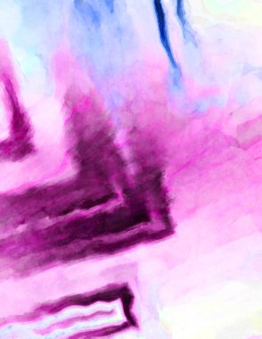 Soyut suluboya sanat eserleri. Fırça boyalı dijital resim. Renkli yaratıcı suluboya çizimi.