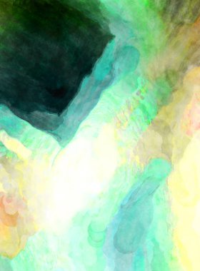 Soyut suluboya sanat eserleri. Fırça boyalı dijital resim. Renkli yaratıcı suluboya çizimi.