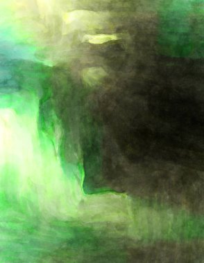 Soyut suluboya sanat eserleri. Fırça boyalı dijital resim. Renkli yaratıcı suluboya çizimi.