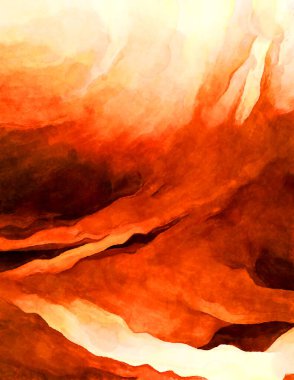 Soyut suluboya sanat eserleri. Fırça boyalı dijital resim. Renkli yaratıcı suluboya çizimi.