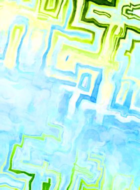 Soyut suluboya sanat eserleri. Fırça boyalı dijital resim. Renkli yaratıcı suluboya çizimi.