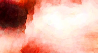 Soyut suluboya sanat eserleri. Fırça boyalı dijital resim. Renkli yaratıcı suluboya çizimi.